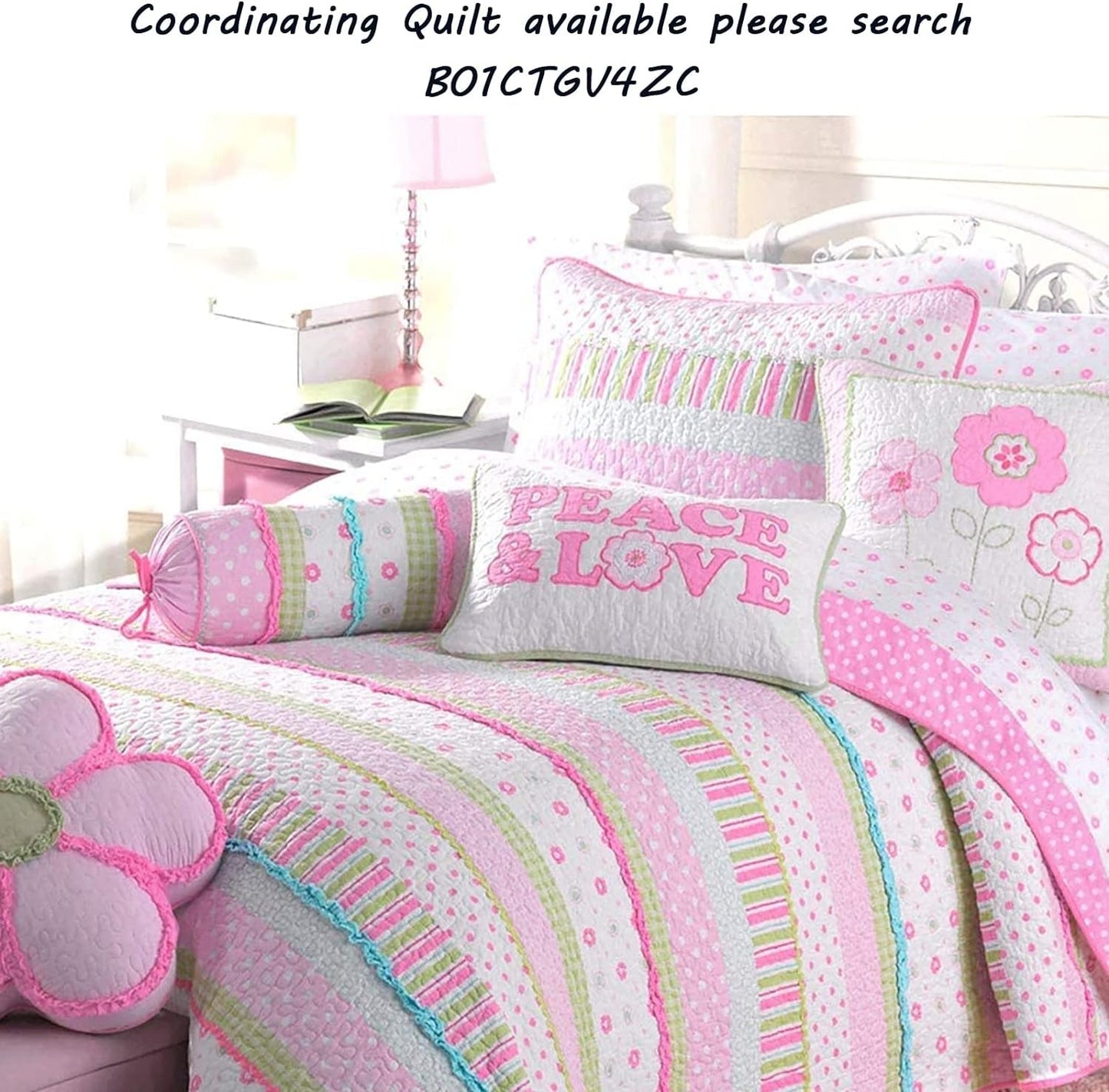 Cozy Line Home Fashions Pink Greta Pastel Polka Dot Window Valance