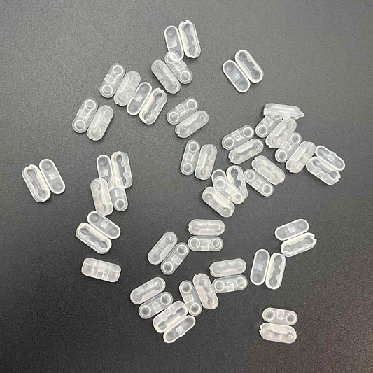 30 Pack Roller Shade Beaded Chain Connector Clear Roman Roller Blind Ball Chain Cord Connector Clips for Household Roller Shades and Vertical Blinds