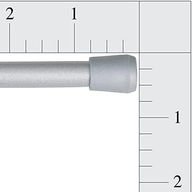 28-48 In. Adjustable Spring Tension Rod, 2-Pack, 7/16 In. Diameter, Silver