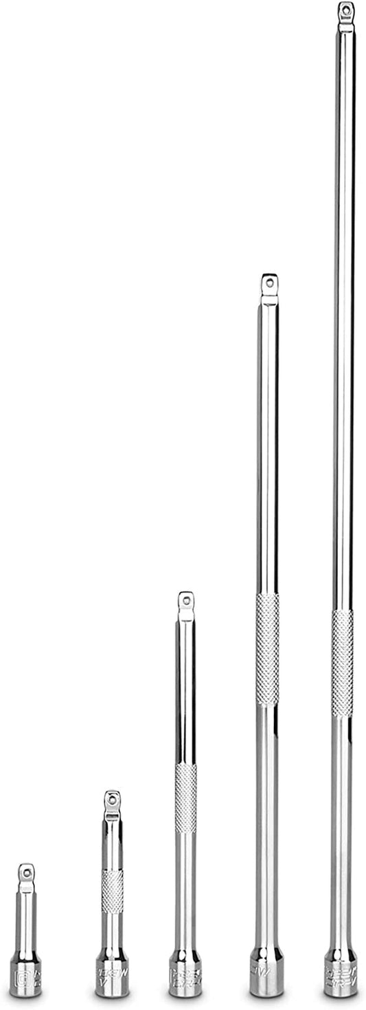 Capri Tools 1/4-Inch Drive Wobble Extension Bar Set, 5-Piece