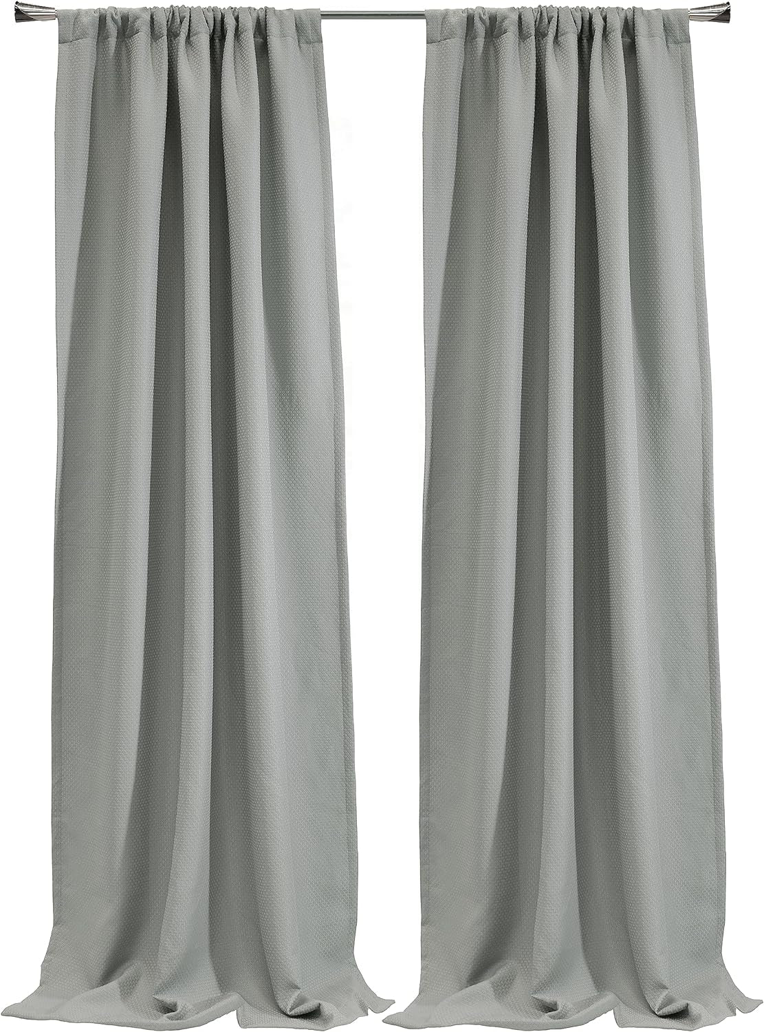 Thermalogic Birmingham Room Darkening Dual Header Curtain Panel 52 X 95 in Silver  Commonwealth Home Fashions   