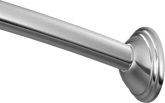 Moen CSR2155CH Curved Shower Rod, Chrome, 1.00 X 5.92 X 58.44 Inches