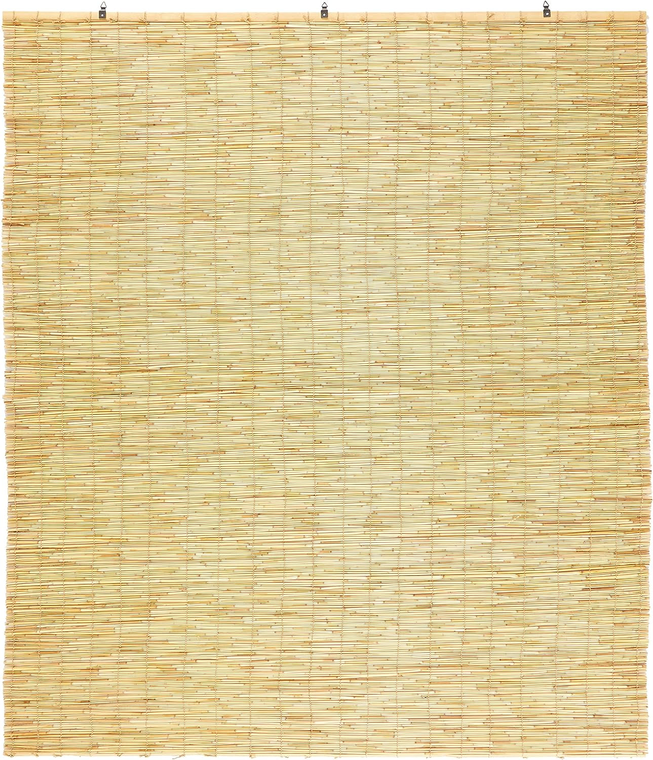 Backyard X-Scapes Light-Filtering Cord-Free Bamboo Reed Roll-Up Blind Shades for Windows Manual Roman Blinds Coffee 48 in W X 72 in H